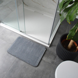 Allure Bath Fashions Dark Grey Memory Foam Bath Mat 40 x 60cm - Wilko - thumbnail 3