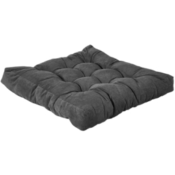 Living and Home Dark Coffee Soft Corduroy Chair Cushion 55 x 55cm - Size: 5 x 55 x 55cm - Dark Grey - Wilko - thumbnail 4