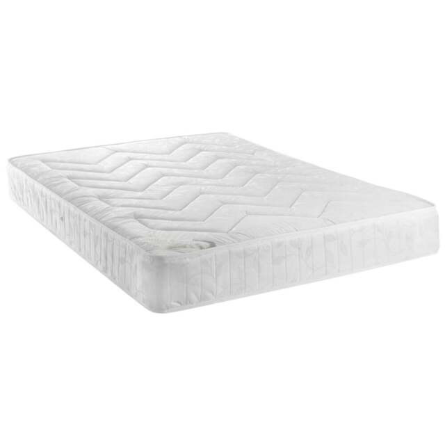 Julian Bowen Double Bonnel Spring Semi Orthopaedic Mattress - White - Wilko - image 1