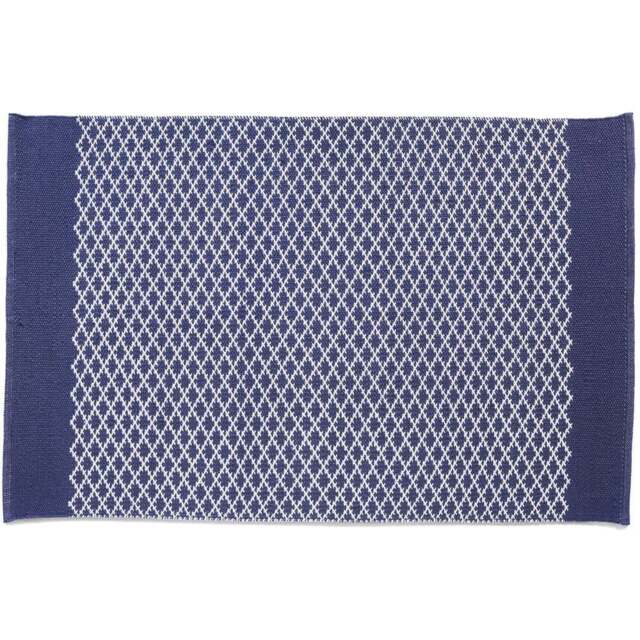 Hug Rug Navy Woven Trellis Rug 160 x 230cm - Blue - Wilko - image 1