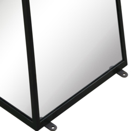 MirrorOutlet The Obelisk Black Metal Edged Mirrored Garden Ornament 150 x 30cm - Size: 150 x 30 x 30cm - Wilko - thumbnail 5