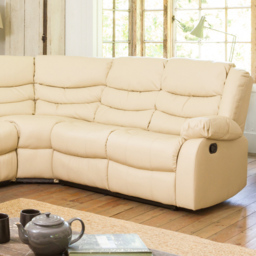 Brooklyn 5 Seater Cream Corner Manual Recliner Sofa - Artemis Home - Wilko - thumbnail 4
