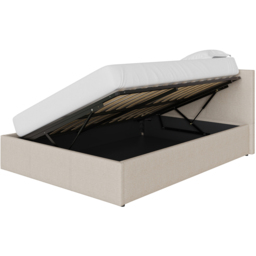 GFW Double Natural Side Lift Ottoman Bed - Cream - Wilko - thumbnail 4