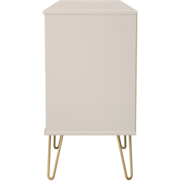 Crowndale Diamond 6 Drawer 2 Shelf Kashmir Matt Wide TV Unit Ready Assembled - Size: 75 x 152 x 40cm - Wilko - thumbnail 4