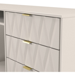 Crowndale Diamond 6 Drawer 2 Shelf Kashmir Matt Wide TV Unit Ready Assembled - Size: 75 x 152 x 40cm - Wilko - thumbnail 6