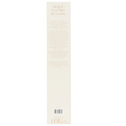 Set of 2 Twist Taper LED Candles - White or Ivory - Wilko - thumbnail 5