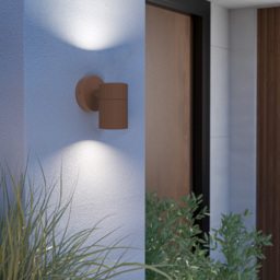 EGLO Tomelloso Rust Outdoor Wall Light - Size: 12 x 11 x 6cm - Brown - Wilko - thumbnail 3