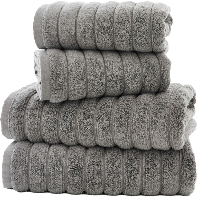 The Lyndon Company Ribbleton Dove Grey Hand Towel 2 Pack - Size: 46 x 90cm - Silver - Wilko - image 1
