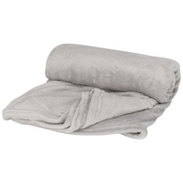 Divante Grey Soft and Fleecy Supersoft Throw 140 x 180cm - Wilko - thumbnail 3