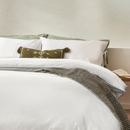 Yard Mallow Bow Tie Single Warm White Duvet Set - Yard Living - Wilko - thumbnail 4