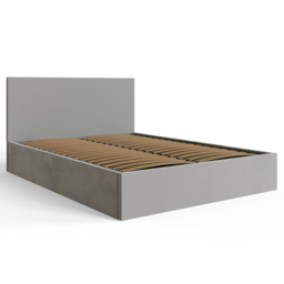 GFW King Size Charcoal Grey Velvet End Lift Ottoman Bed - Wilko - thumbnail 5