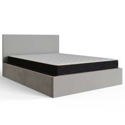 GFW King Size Charcoal Grey Velvet End Lift Ottoman Bed - Wilko - thumbnail 3