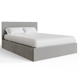 GFW King Size Charcoal Grey Velvet End Lift Ottoman Bed - Wilko - thumbnail 4