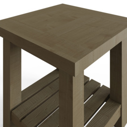 FWStyle Saltash Reclaimed Pine Side Table - Brown - Wilko - thumbnail 4