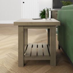 FWStyle Saltash Reclaimed Pine Side Table - Brown - Wilko - thumbnail 6