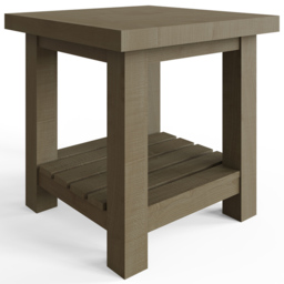 FWStyle Saltash Reclaimed Pine Side Table - Brown - Wilko - thumbnail 3