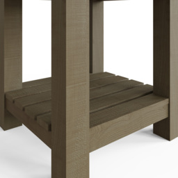 FWStyle Saltash Reclaimed Pine Side Table - Brown - Wilko - thumbnail 5