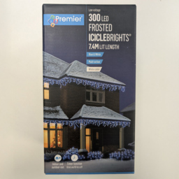 Premier IcicleBrights 300 Light Blue and White LED String Light 7.5m - Size: 50 x 750 x 20cm - Multi Coloured - Wilko - thumbnail 6