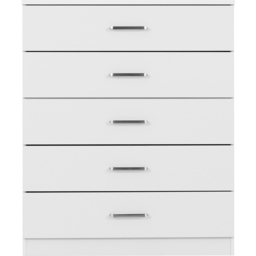 Seconique Dakota 5 Drawer White Storage Chest - Wilko - thumbnail 4
