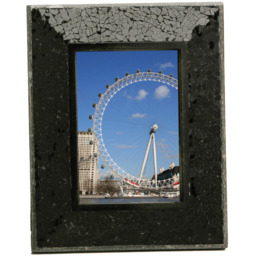 Premier Housewares 2300658 Black Glass Photo Frame 5 x 7inch - Size: 7 x 5 Inch - Wilko - thumbnail 3