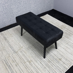 Kosy Koala 4 Seater Wood and Velvet Dining Bench Set Black and Grey - Multi - Portland - Wilko - thumbnail 5