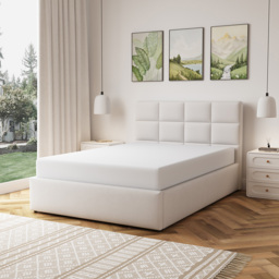 Artemis Home Richwood Double Beige Linen Upholstered Ottoman Bed - Wilko - thumbnail 2
