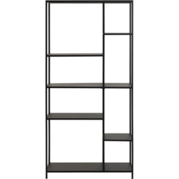Florence Newcastle 7 Shelf Matt Black Asymmetrical Bookcase - Furniture To Go - Wilko - thumbnail 4