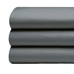 Serene Double Charcoal Brushed Cotton Flat Bed Sheet - Grey - Wilko - thumbnail 3