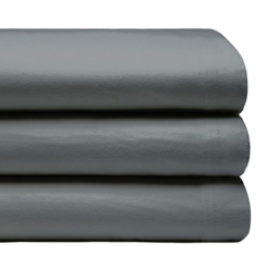Serene Double Charcoal Brushed Cotton Flat Bed Sheet - Grey - Wilko - thumbnail 4