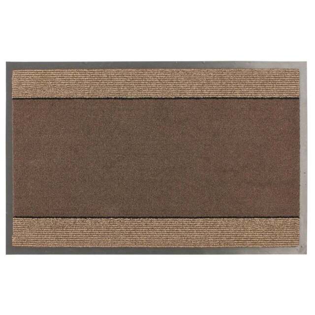 JVL Miracle Brown Barrier Door Mat 40 x 60cm - JVL Homewares - Wilko - image 1