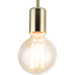 Cosylyte Fraser 3 Light Brushed Brass Metal Flush Ceiling Light - Size: 29 x 21.5 x 14.5cm - Gold - Wilko - thumbnail 5