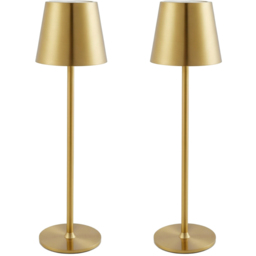Living and Home Gold LED Table Lamp 2 Pack - Size: 38 x 10.5 x 10.5cm - Wilko - thumbnail 1