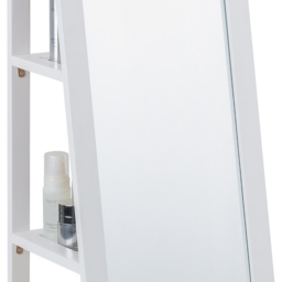 Julian Bowen Fresco White 2 Shelf Long Mirror Floor Cabinet - Size: 155 x 36cm - Wilko - thumbnail 7