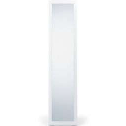 Julian Bowen Fresco White 2 Shelf Long Mirror Floor Cabinet - Size: 155 x 36cm - Wilko - thumbnail 5