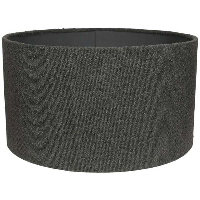 ValueLights Reni Charcoal Boucle Medium Shade - Size: 20 x 35.5 x 35.5cm - Grey - Wilko - image 1