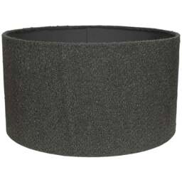 ValueLights Reni Charcoal Boucle Medium Shade - Size: 20 x 35.5 x 35.5cm - Grey - Wilko