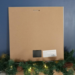 Samuel Alexander Robin and Postbox Christmas Light Up Wall Art 40 x 40cm - Size: 40 x 40 x 2.5cm - White - Wilko - thumbnail 5