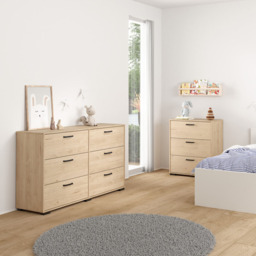 Florence Sofia 6 Drawer Jackson Hickory Chest of Drawers - Brown - Furniture To Go - Wilko - thumbnail 7