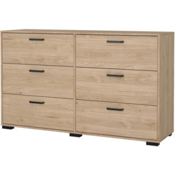 Florence Sofia 6 Drawer Jackson Hickory Chest of Drawers - Brown - Furniture To Go - Wilko - thumbnail 4