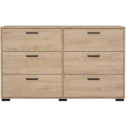 Florence Sofia 6 Drawer Jackson Hickory Chest of Drawers - Brown - Furniture To Go - Wilko - thumbnail 3