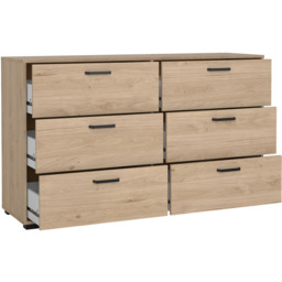 Florence Sofia 6 Drawer Jackson Hickory Chest of Drawers - Brown - Furniture To Go - Wilko - thumbnail 5