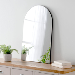 Yearn Black Arch Wall Mirror 75 x 50cm - Wilko - thumbnail 3