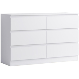 FWStyle Carlton 6 Drawer Matt White Chest of Drawers - Wilko - thumbnail 3