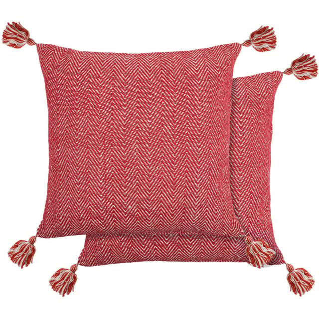 Serene Hartley Red Cushion Cover 43 x 43cm - Wilko - image 1