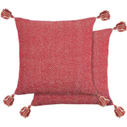 Serene Hartley Red Cushion Cover 43 x 43cm - Wilko