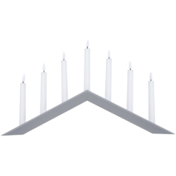 7 LED Candle Bridge Grey - Wilko - thumbnail 3