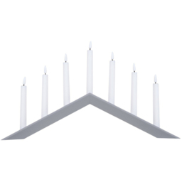 7 LED Candle Bridge Grey - Wilko - thumbnail 1