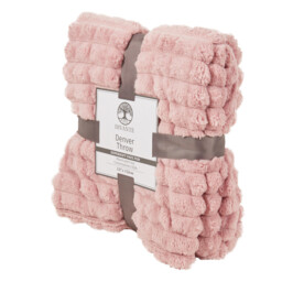 Divante Denver Throw - Blush - Wilko - thumbnail 3