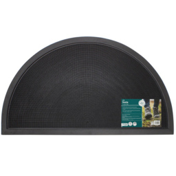 JVL Sesia Black Halfmoon Rubber Scraper Mat 40 x 70cm - JVL Homewares - Wilko - thumbnail 4