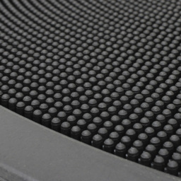 JVL Sesia Black Halfmoon Rubber Scraper Mat 40 x 70cm - JVL Homewares - Wilko - thumbnail 6